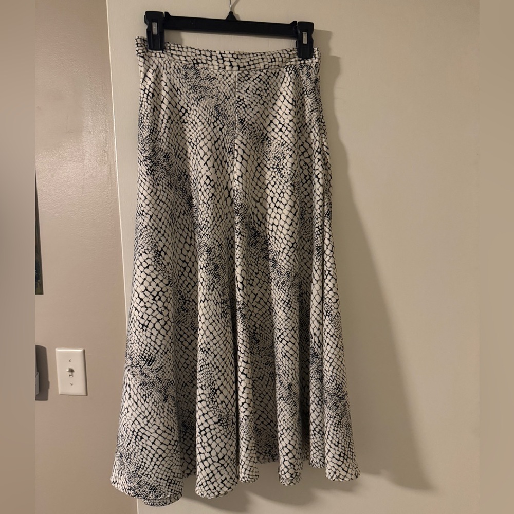 Banana Republic Snake Print Midi Skirt